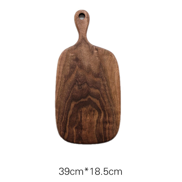[Video]1pcRSCHEF Black Walnut Chopping Blocks Kitchen Wood Food Plate Wooden Pizza Sushi Bread Whole Tray Cutting Board No Paint